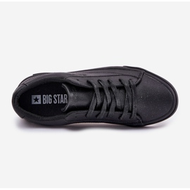 Men's classic low eco leather sneakers big star nn174252 black 1