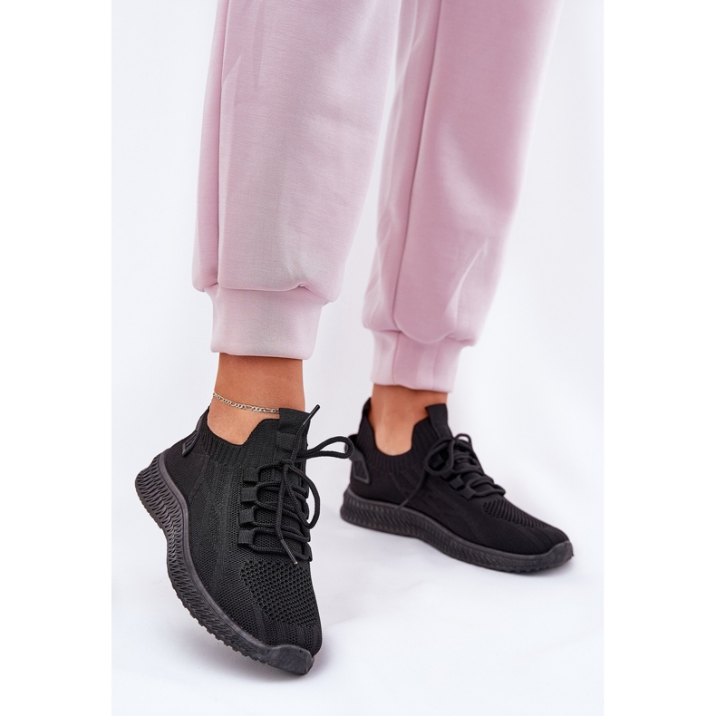 Women's Black Slip-On Sports Shoes 2 Women's Black Slip-On Sports Shoes 2