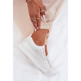 Big Star RR274747 Women's Lace Sneakers white 2