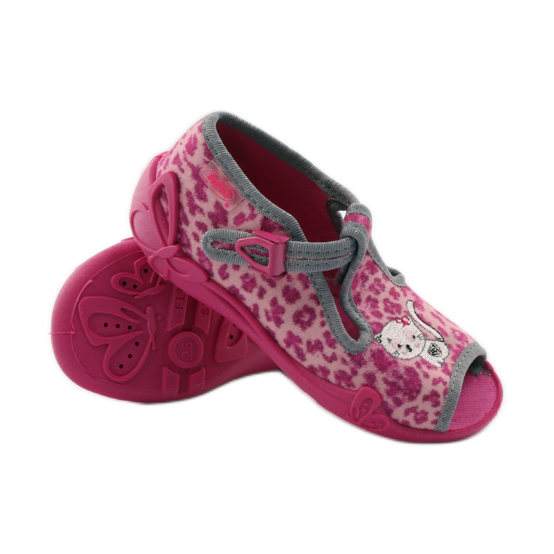 Panther slippers Befado 213P100 kitty pink 3