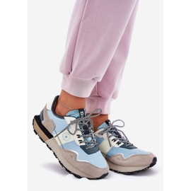 Women's suede Sneakers Big Star RR274245 Hi-Polish System Gray-Blue 1