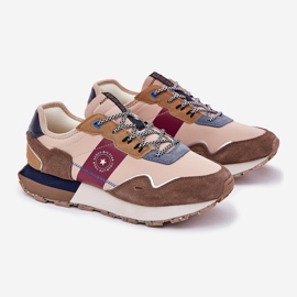 Men's suede sneakers on the Big Star RR174475 Hi-Polish beige system 1