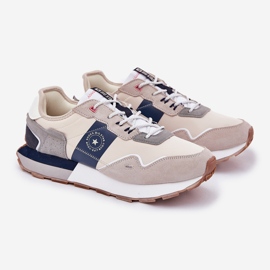 Suede men's sneakers on the Big Star RR174471 Hi-Polish System System platform grey 1