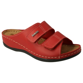 Inblu red women's leather flip flops 158d105 1 Inblu red women's leather flip flops 158d105 1