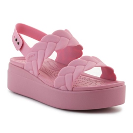 Crocs Brooklyn Woven Low Wedge 209977-6xx sandals pink 1 Crocs Brooklyn Woven Low Wedge 209977-6xx sandals pink 1