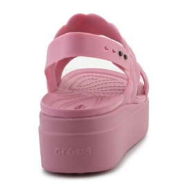 Crocs Brooklyn Woven Low Wedge 209977-6xx sandals pink 5