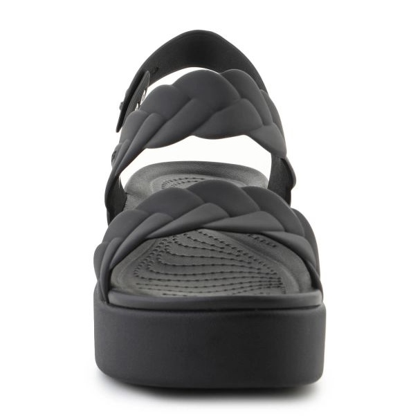 Crocs Sandals Brooklyn Woven Low Wedge 209977-060 black 2 Crocs Sandals Brooklyn Woven Low Wedge 209977-060 black 2