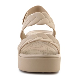 Crocs Sandals Brooklyn Woven Low Wedge 209977-212 beige 2 Crocs Sandals Brooklyn Woven Low Wedge 209977-212 beige 2
