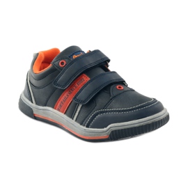 American Club ADI American 152625 navy blue sneakers orange 1 American Club ADI American 152625 navy blue sneakers orange 1