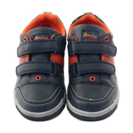 American Club ADI American 152625 navy blue sneakers orange 4 American Club ADI American 152625 navy blue sneakers orange 4
