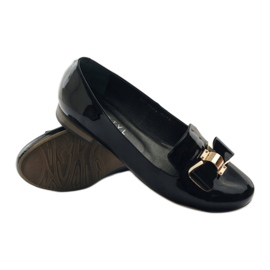 Pumps for women Kotyl 3404 black gold 3