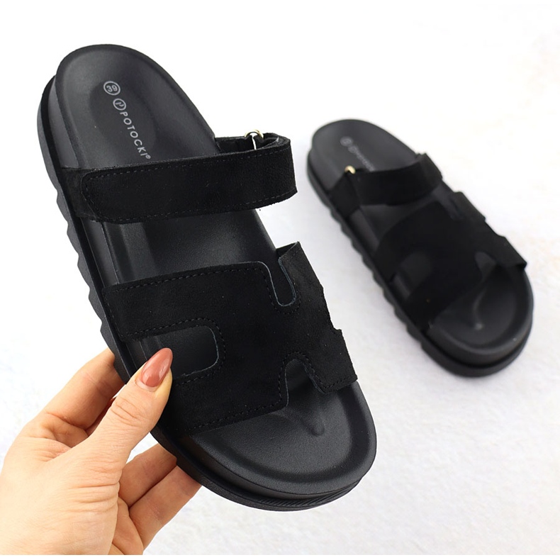 Women's slippers Black Potocki GN17303 1