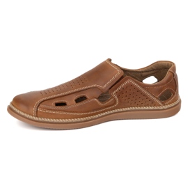 Olivier Breeding men's breathable shoes 203l brown camel 1