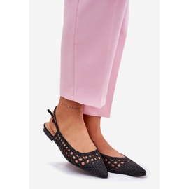 Black -heeled ballerinas 1