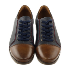 Badura 3173 navy blue sports shoes brown 4 Badura 3173 navy blue sports shoes brown 4