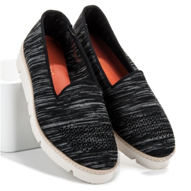 Vinceza Slip-on shoes with a pattern black 1
