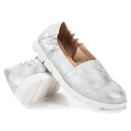 Vinceza Silver ballerinas grey 1 Vinceza Silver ballerinas grey 1