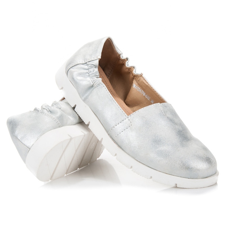 Vinceza Silver ballerinas grey 1 Vinceza Silver ballerinas grey 1