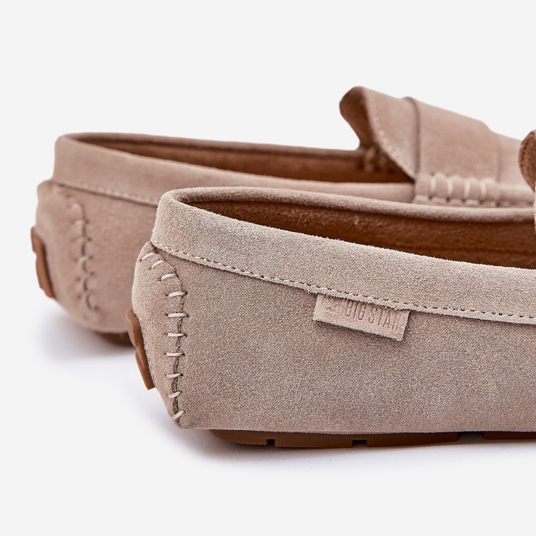 Big star rr174050 men's suede loafers beige 2