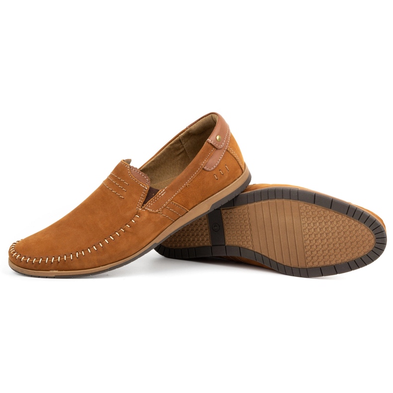 KOMODO Men's leather loafers 876 camel brown 3 KOMODO Men's leather loafers 876 camel brown 3
