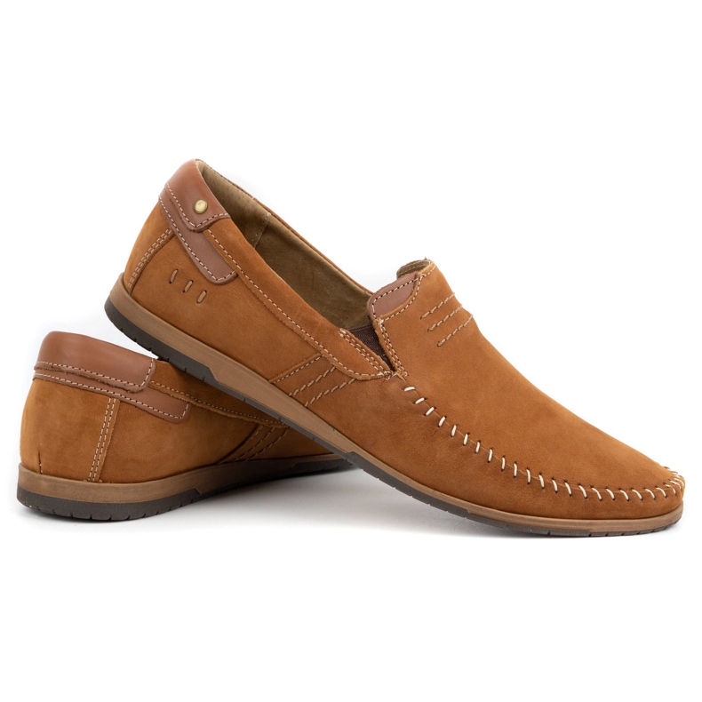 KOMODO Men's leather loafers 876 camel brown 5 KOMODO Men's leather loafers 876 camel brown 5