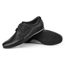 Olivier Men's leather shoes 731 black 3