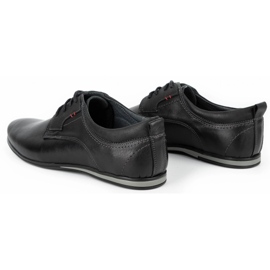 Olivier Men's leather shoes 731 black 6