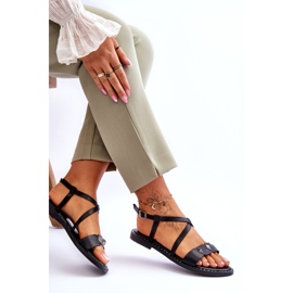 Women's sandals with studs s.barski kv-yxd072-1 black 4