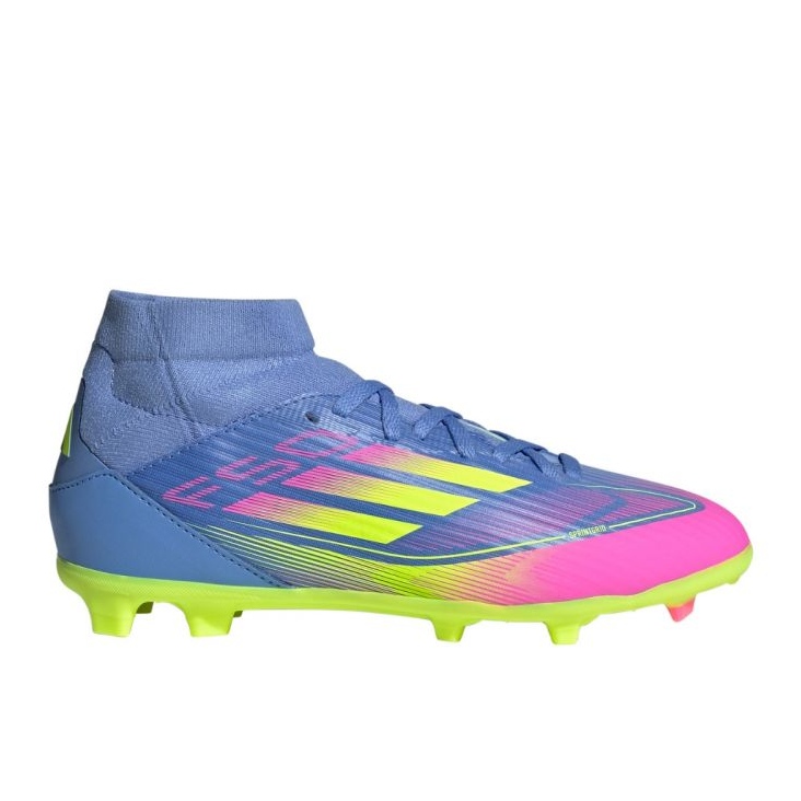 Adidas F50 League FG/MG MID JP7264 football shoes blue 1 Adidas F50 League FG/MG MID JP7264 football shoes blue 1