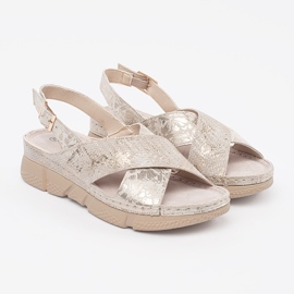 Goodin Light -bearing sandals flat beige 4