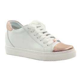 Badura white sports shoes for women copper 3