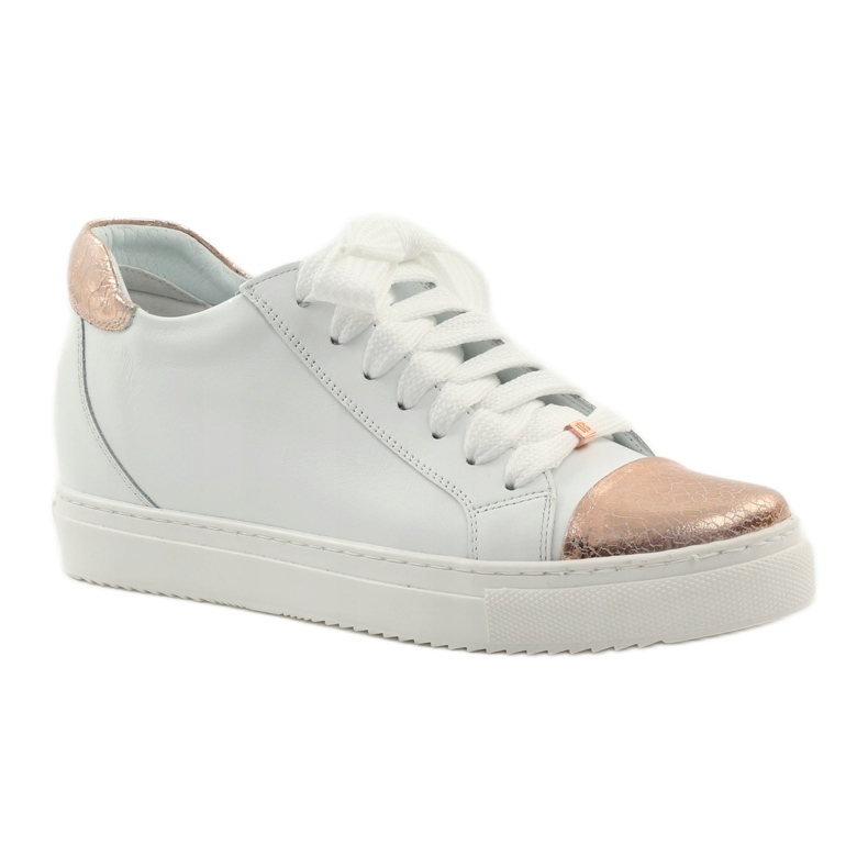 Badura white sports shoes for women copper 3