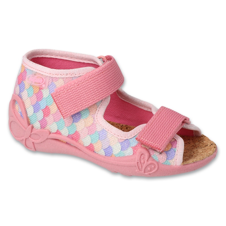 Befado Children's slippers cork insert 343p003 pink 1
