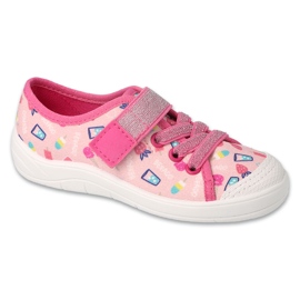 Befado children's slippers with velcro 351X026 pink - applications 1