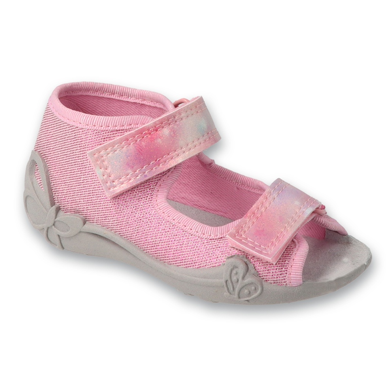 Befado children's sandals with leather insert 342P057 pink 1 Befado children's sandals with leather insert 342P057 pink 1