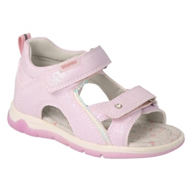 Befado children's sandals with velcro, leather insert 170P091, pink 1 Befado children's sandals with velcro, leather insert 170P091, pink 1