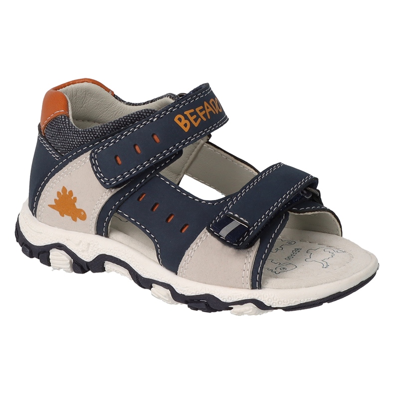 Befado children's sandals with leather insert 170P098 navy blue 1 Befado children's sandals with leather insert 170P098 navy blue 1