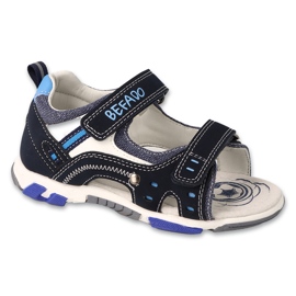 Befado children's sandals, leather insole, 170X104, navy blue 1