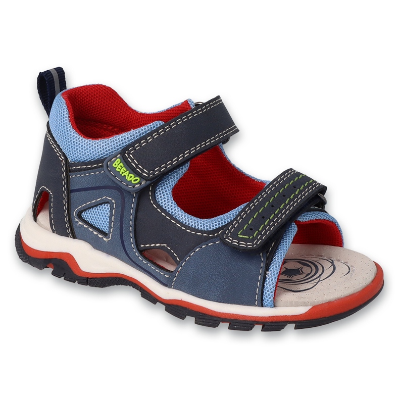 Befado children's sandals, leather insert, 170P100, navy blue 1 Befado children's sandals, leather insert, 170P100, navy blue 1