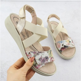 Women's comfortable sandals for Velcro beige Jezzi 24142 1 Women's comfortable sandals for Velcro beige Jezzi 24142 1