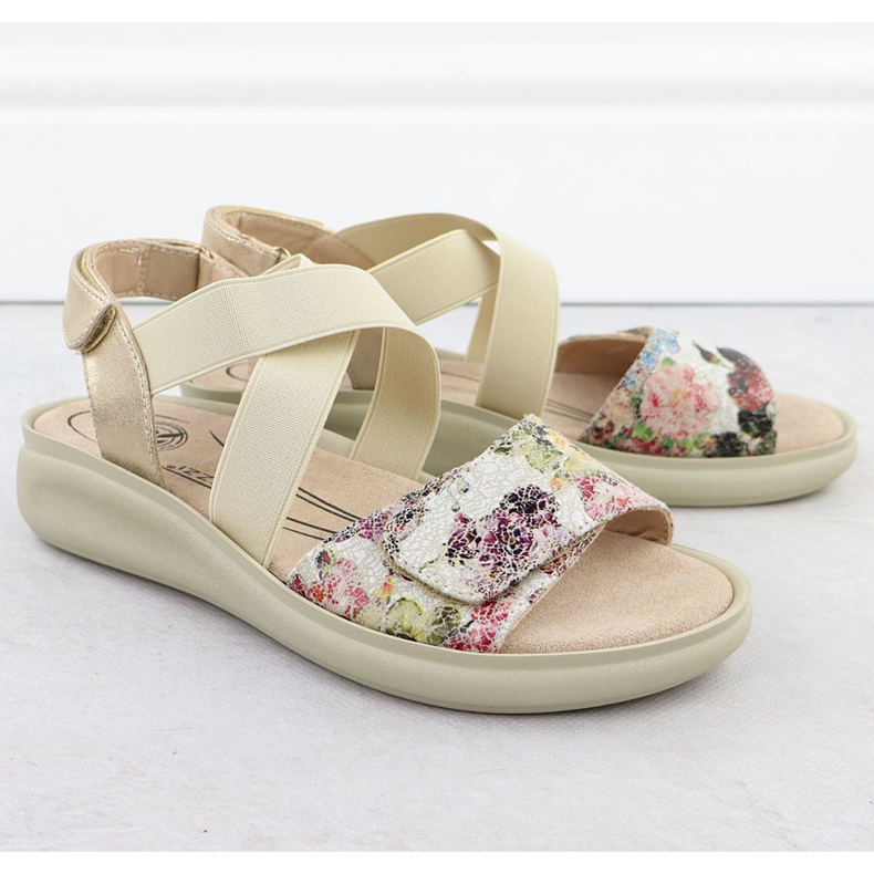 Women's comfortable sandals for Velcro beige Jezzi 24142 2 Women's comfortable sandals for Velcro beige Jezzi 24142 2