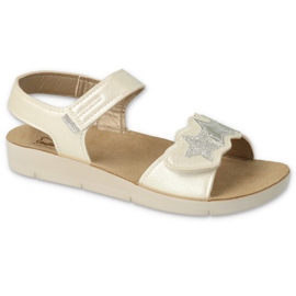 Befado children's sandals 068y003 white with a star 2