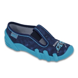 Befado children's slippers 290x173 navy blue 1