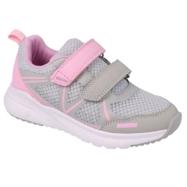 Befado children's sports shoes for Velcro 516y404 gray-pink grey 1