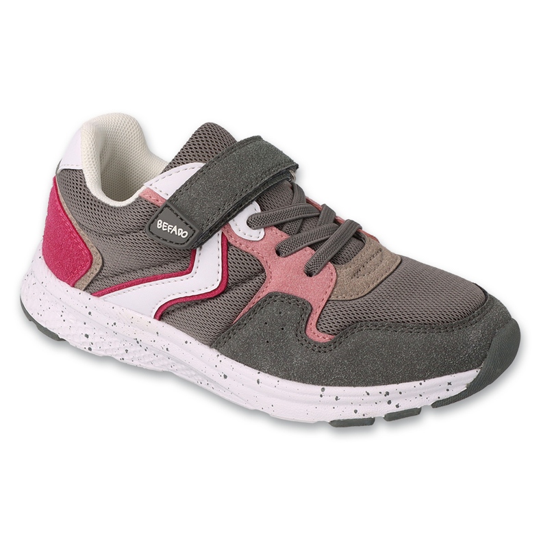 Befado children's sports Velcro 516Y272 gray-pink grey 1