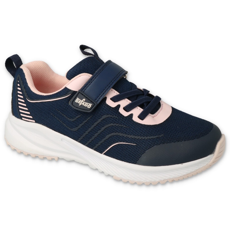 Children's sports Befado with Velcro 516X209 navy blue/pink 1 Children's sports Befado with Velcro 516X209 navy blue/pink 1