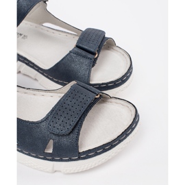 Goodin Navy classic women's sandals blue 5