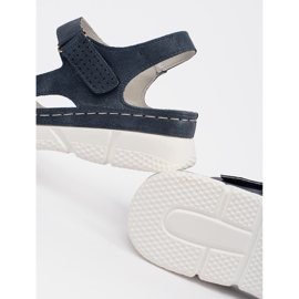 Goodin Navy classic women's sandals blue 1 Goodin Navy classic women's sandals blue 1