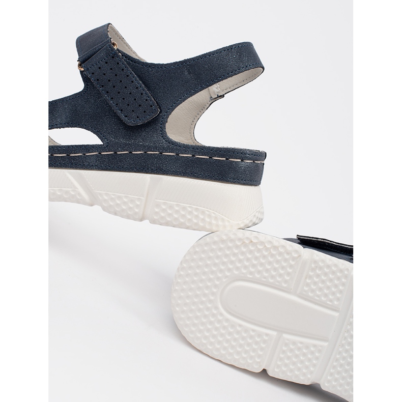 Goodin Navy classic women's sandals blue 1 Goodin Navy classic women's sandals blue 1