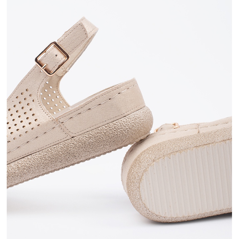 Goodin Light hazel comfortable sandals golden 2